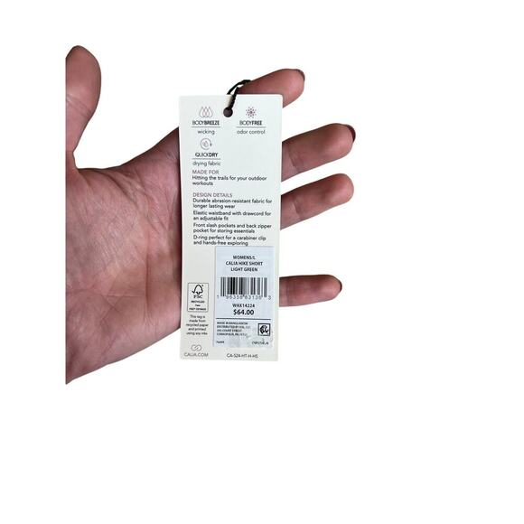 Calia Women’s Hike Shorts in Light Green, size L, NWT! - Picture 9 of 10